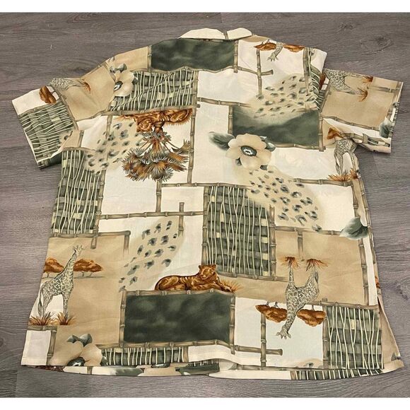 Women’s Alfred Dunner African Safari button down top 14 - Picture 3 of 7